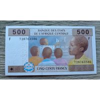 Werty71 Экваториальная Гвинея 500 франков 2002 F UNC банкнота
