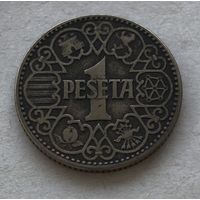 Испания 1 песета 1944 - один год чекана