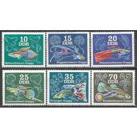 ГДР. Аквариумные рыбки. Гуппи. 1976г. Mi#2176-81. Серия.