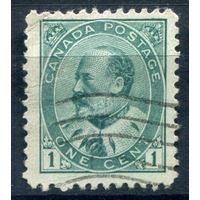 Британские колонии - Канада - 1903/12г. - король Эдуард VII, 1 с - 1 марка - гашёная [Mi 77]. #3-WB-80-A-1
