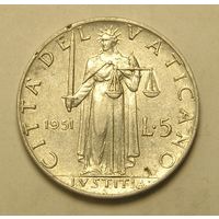 Ватикан, 5 Лир 1951 JUSTITIA