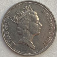 Великобритания 5 пенсов 1987 г.