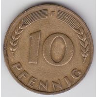 ФРГ 10 пфеннигов 1949 F