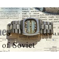 Механизм (часть механизма) с корпусом и браслетом от наручных механических часов Слава (автоподзавод). #1