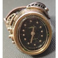 Чайка СССР. Часы позолоченные, кольцо. AU.