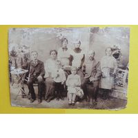 Фото большое "Семья", до 1917 г., 23*16 см
