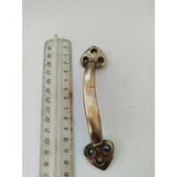 Старинная мебельная ручка, бронза.