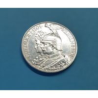 Германия. 2 марки. 1901 год. 200 лет Пруссии. Серебро