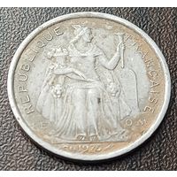 Французская Полинезия 1 франк, 1975    ( 2-7-1 )