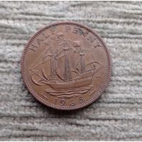 Werty71 Великобритания 1/2 пенни 1965 Корабль Елизавета 2