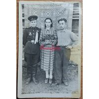Солдат форма семья ретро фото типажи