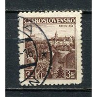 Первая Чехословацкая республика - 1936 - Архитектура 3Кс - [Mi.355] - 1 марка. Гашеная.  (Лот 39HF)-T41P10
