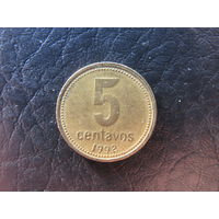 Аргентина. 5 сентаво. 1992. С 20 копеек. Распродажа коллекции. Смотрите другие лоты.
