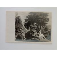 Охота на львов в Морокко. 1854. Художник Делакруа.  Государственный Эрмитаж. Фотостудия Изогиз 1959
