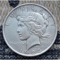США 1 доллар 1923 года. Серебро! Сторгуй за свою цену, предложи обмен!