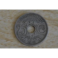 Франция 25 сантимов 1918