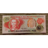 Werty71 Филиппины 20 песо 1978 UNC банкнота Филиппинские острова