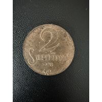 2 сантима 1928 года . Хорошее состояние. С 1 рубля