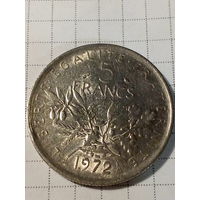 5 франков Франция 1972 год