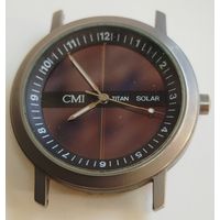Часы "CMI" солнечная батарея,титановый корпус