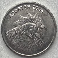 Кабо-Верде 5 эскудо 2004 г. Год петуха