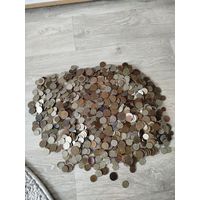 Монеты СССР и не только,около 4 кг,состояние разное,с рубля