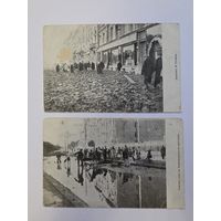 Ленинград. Проспект 25 Октября. Угол улицы Толмачёва + Ленинград. Очистка улиц на Александровском проспекте.