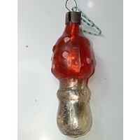 Ёлочная игрушка - Гриб , СССР .