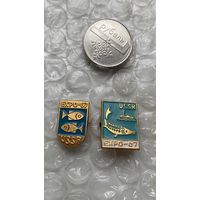 Значки ЭКСПО 67, Рыбная промышленность, 2 шт