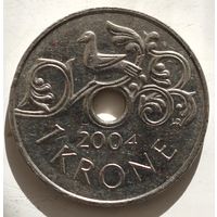 Норвегия 1 крона 2004 год