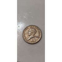 Филиппины 10 сентим 1972