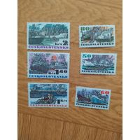 Чехословакия серия марок 1972 г. Корабли