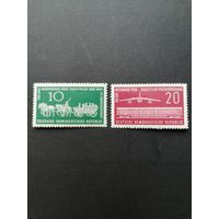 ГДР 1958 Полная серия марок "День почтовой марки" (чистые* с наклейками) Mi.660-661 каталог 3.00 евро