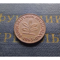 2 пфеннига 1963 (G) Германия ФРГ #03 AU