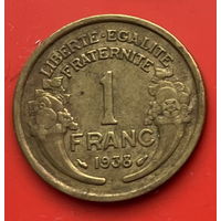 38-02 Франция 1 франк 1938 г.