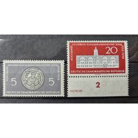 Германия, ГДР 1958 г. Mi.647-648 MNH** полная серия