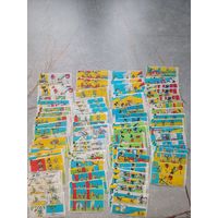 Вкладыши от жвачки Donald