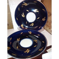 ЛФЗ СТАРЫЙ БЛЮДЦА 17СМ"ЛАНДЫШИ"КОБАЛЬТ.