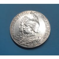 Германия. 5 марок. 1901 год. 200 лет Пруссии. Отличная! Серебро. Распродажа коллекции