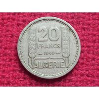 Алжир 20 франков 1949 г.