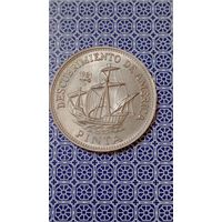 Куба 1 песо 1981 парусник Пинта