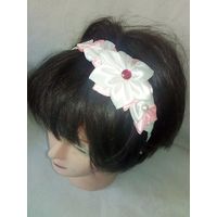 Обруч для волос корона канзаши 3