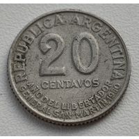 Аргентина 20 сентаво, 1950 Медно-никелевый сплав /серый цвет/ (14-12-30)