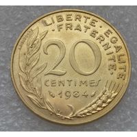 Франция, 20 сантимов 1984 г.