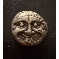 Драхма. Греция.  Голова Медузы Горгоны. СЕРЕБРО.