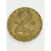 Венгрия 2 форинта 1989
