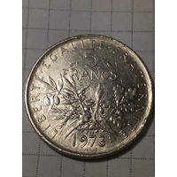 5 франков Франция 1973 год