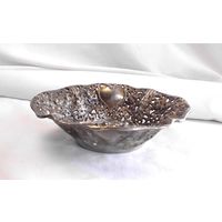 Ваза для печенья Печенница Конфетница 15 х 13 Серебрение 01