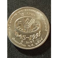 Тайланд 2 бата юбилейка UNC