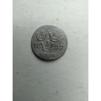 1 эре. 1697 г. Швеция. Карл ХII